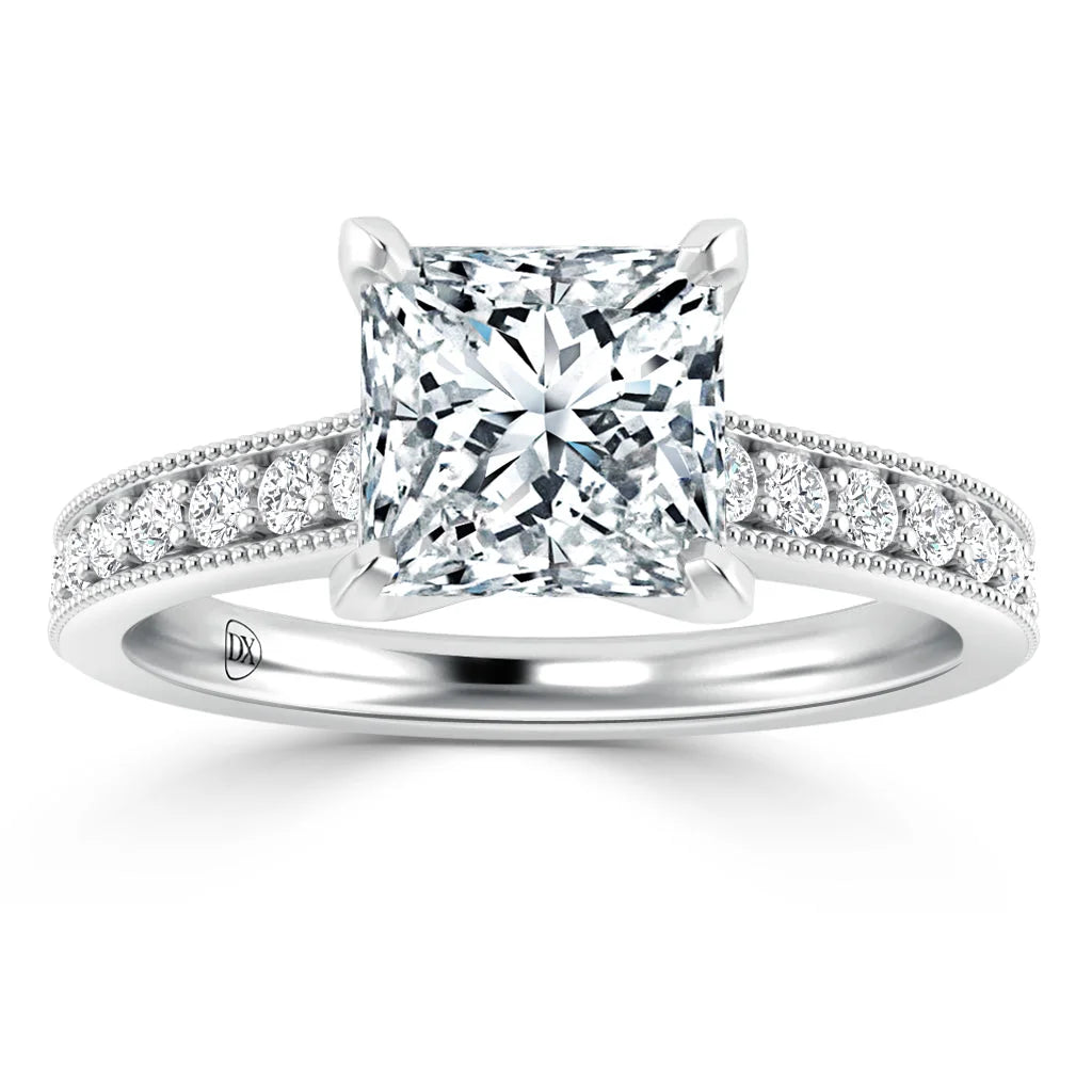 Emma - Princess Cut Platinum Engagement Ring