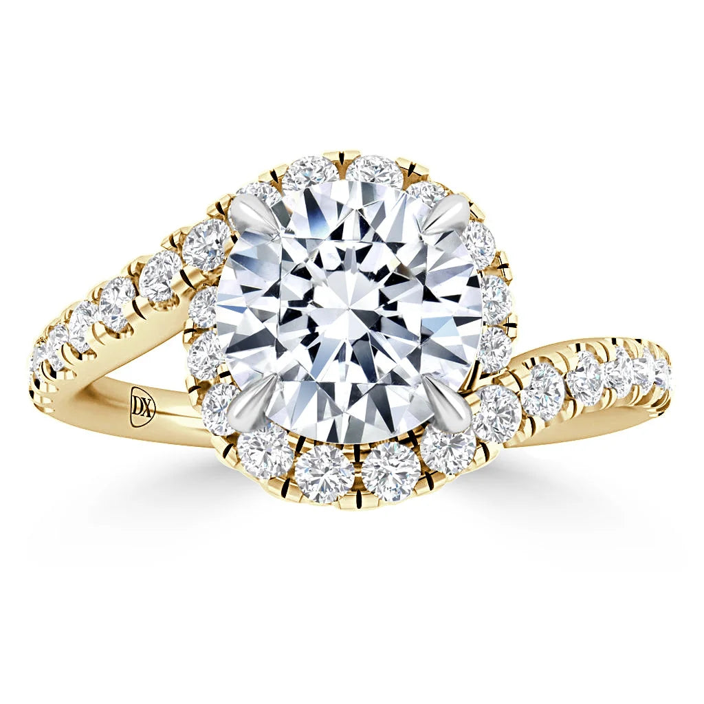 Evelyn - Round Cut 18ct Yellow Gold Engagement Ring