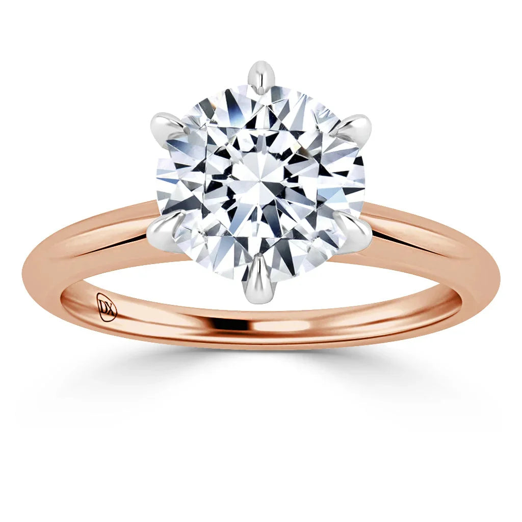 Isabel - Round Cut 18ct Rose Gold Engagement Ring