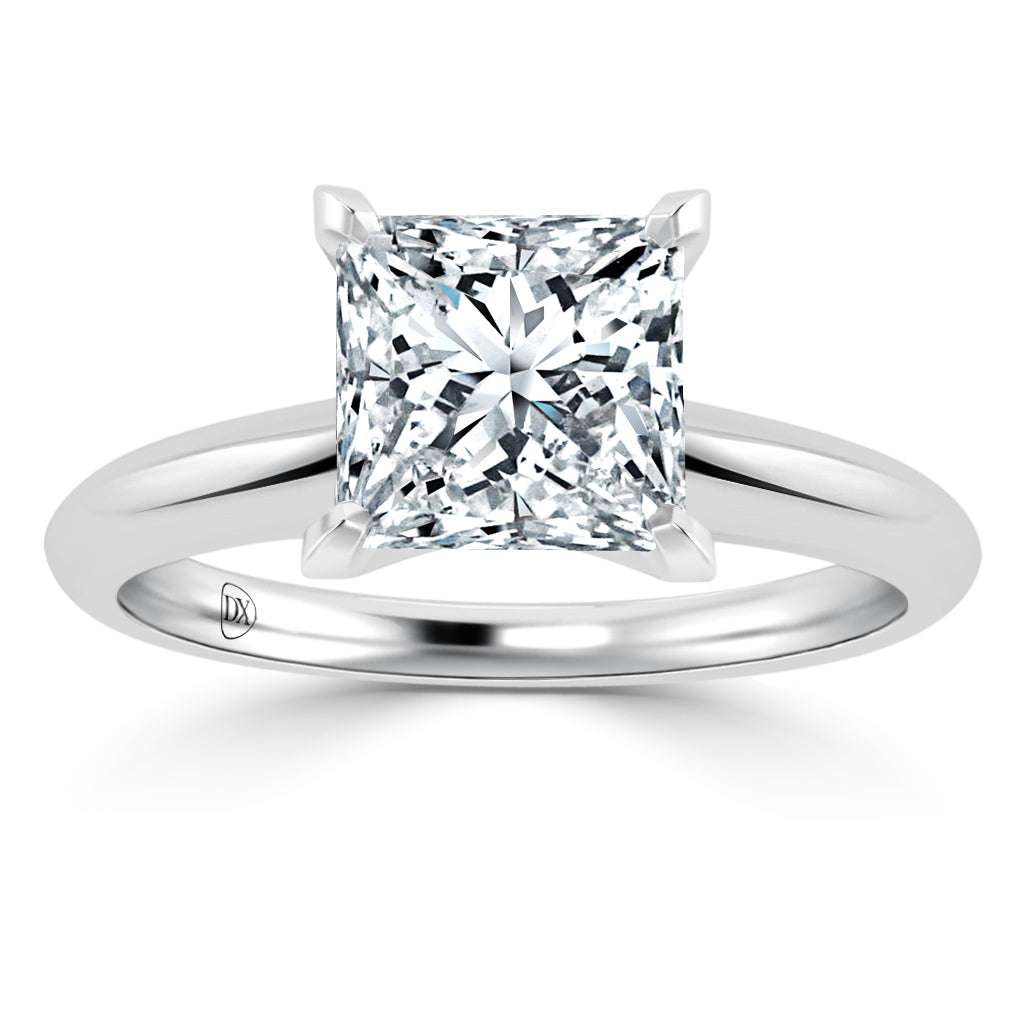 Princess Cut Engagement Rings - Square Diamond Rings | DX – DX Diamonds