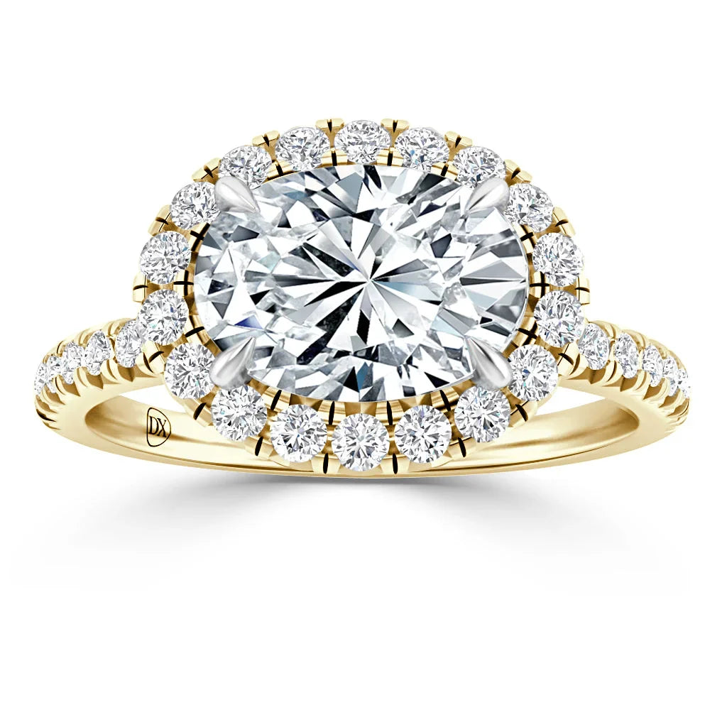 Sinead - Oval Cut 18ct Yellow Gold Engagement Ring