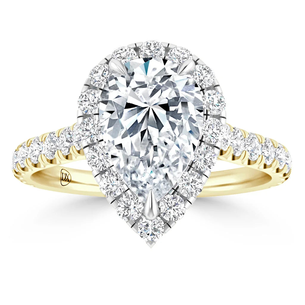 Jasmine - Pear Cut 18ct Yellow Gold Engagement Ring