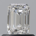 0.63ct Emerald Natural Diamond (Colour D, Clarity VVS2, GIA Certified)