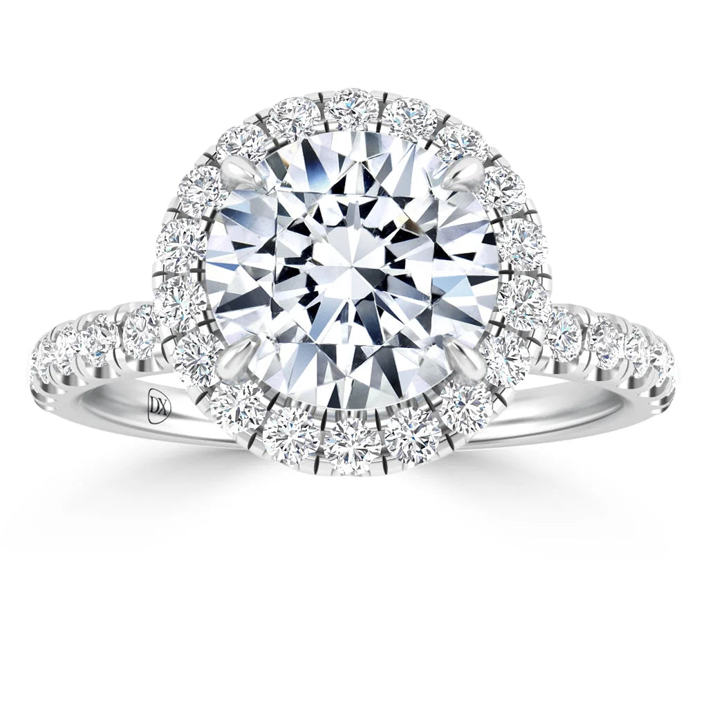 Olivia Molly - Round Cut 18ct White Gold Engagement Ring
