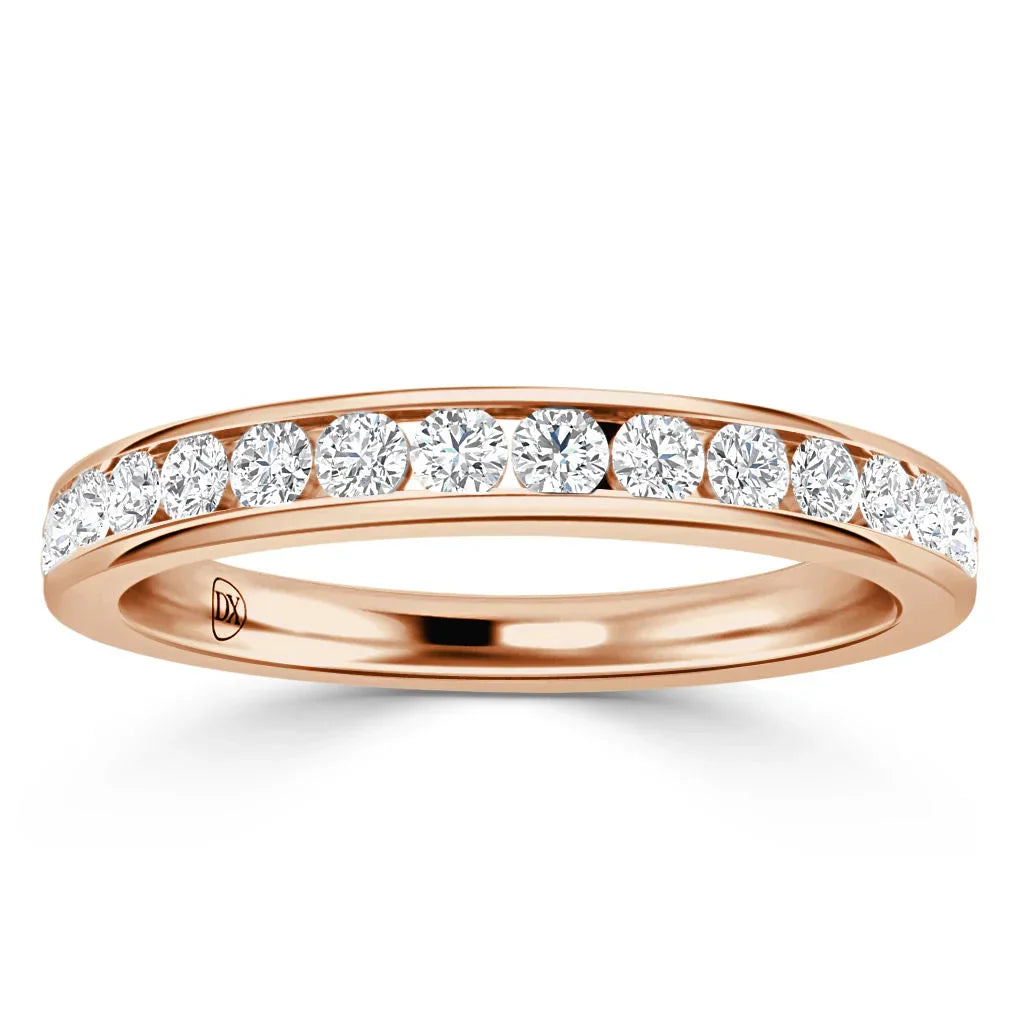 Charlotte - 18ct Rose Gold Natural Diamond Wedding Ring