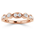 Elsa - 18ct Rose Gold Natural Diamond Wedding Ring