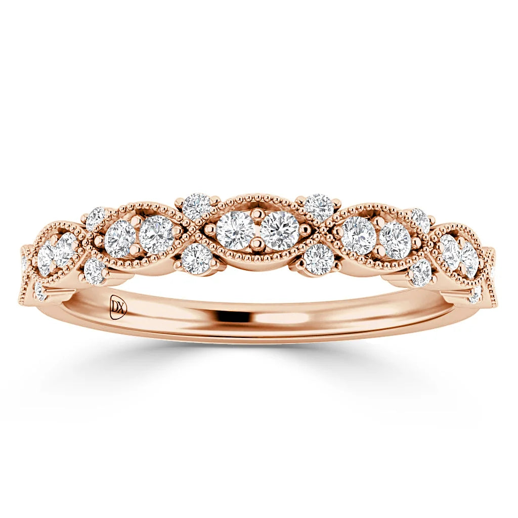 Samantha - 18ct Rose Gold Natural Diamond Wedding Ring