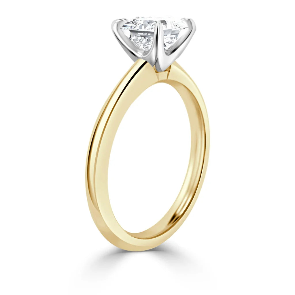 Lucy - Radiant Cut 18ct Yellow Gold Engagement Ring