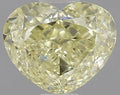 0.71ct Heart Natural Diamond (Colour Fancy Light Yellow, Clarity VVS1, Cut GD, GIA Certified)