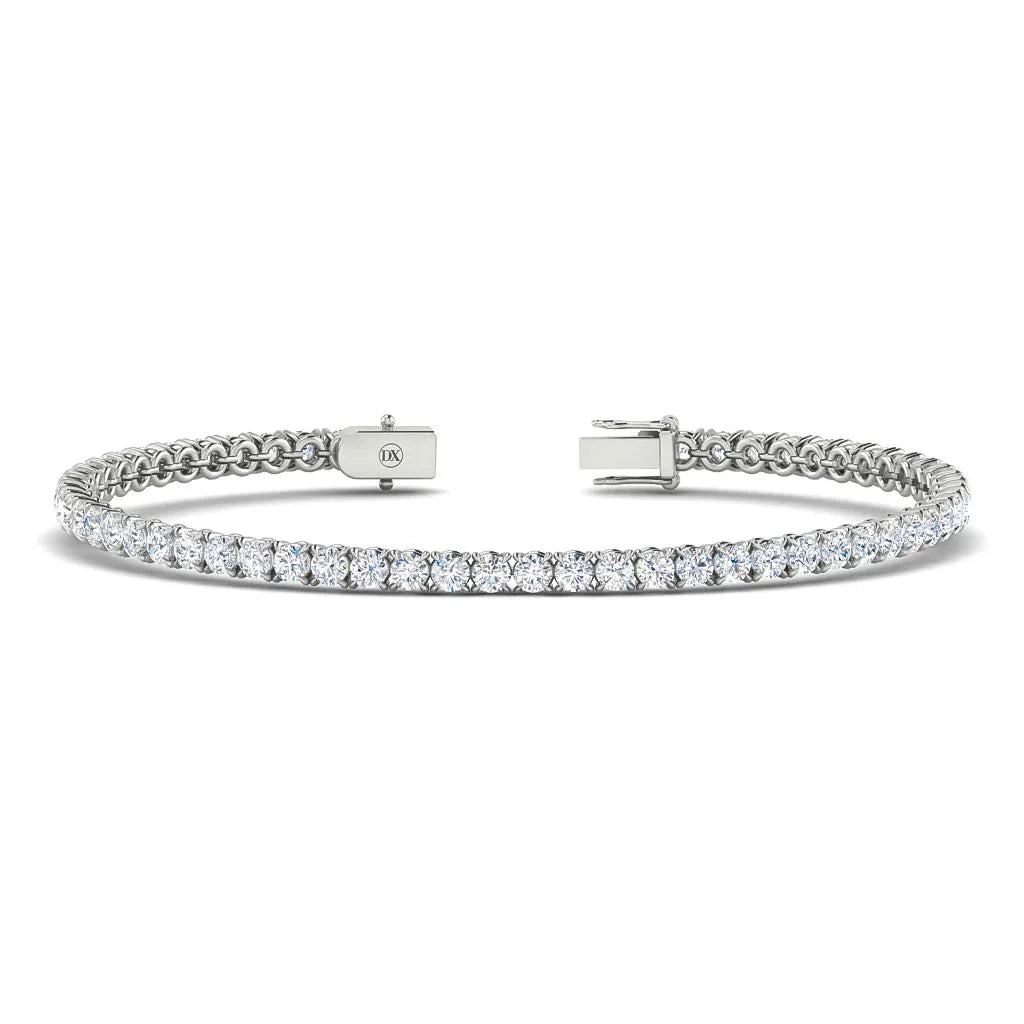 Monica - 5ct Natural Diamond Tennis Bracelet 18ct White Gold