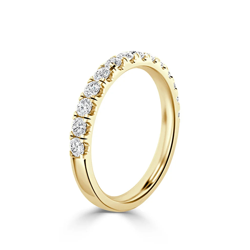 Violet - 18ct Yellow Gold Natural Diamond Wedding Ring