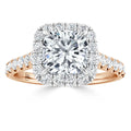 Jasmine - Cushion Cut 18ct Rose Gold Engagement Ring