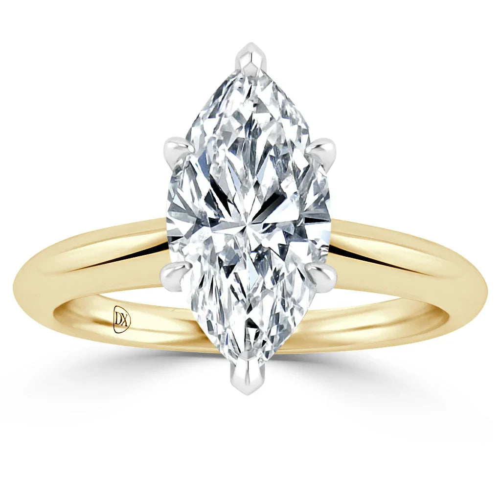 Lucy - Marquise Cut 18ct Yellow Gold Engagement Ring
