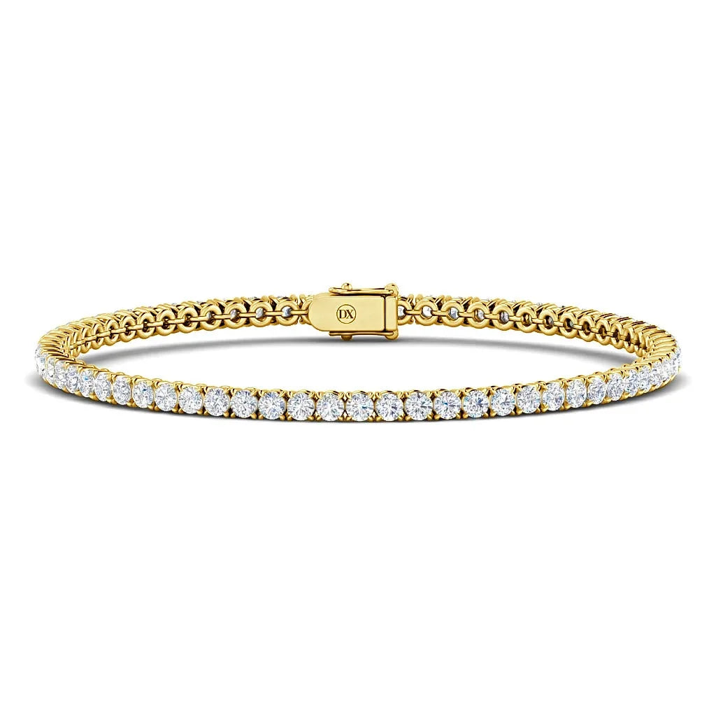 Monica - 4ct Natural Diamond Tennis Bracelet 18ct Yellow Gold