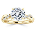 Zinnia - Round Cut 18ct Yellow Gold Engagement Ring