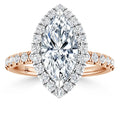 Olivia Molly - Marquise Cut 18ct Rose Gold Engagement Ring