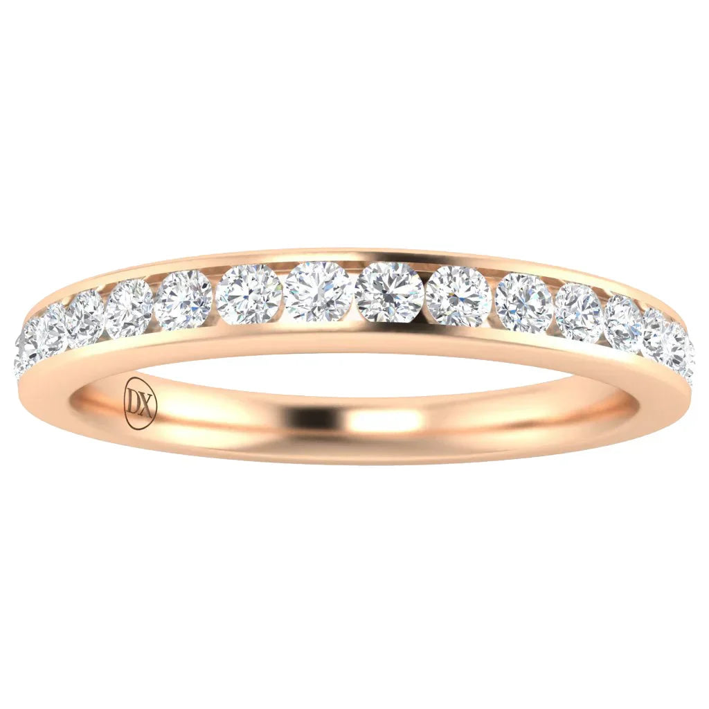 Eva - 18ct Rose Gold Natural Diamond Wedding Ring