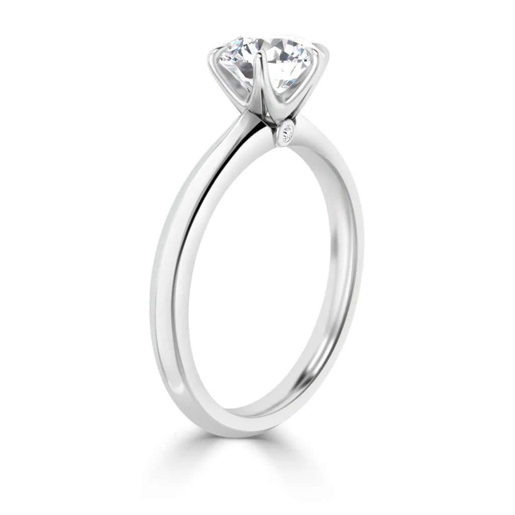 Jessica - Round Cut 18ct White Gold Engagement Ring