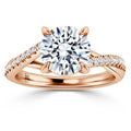 Prue - Round Cut 18ct Rose Gold Engagement Ring