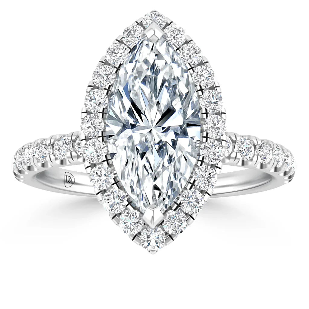 Olivia Molly - Marquise Cut 18ct White Gold Engagement Ring