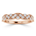Jacqueline - 18ct Rose Gold Natural Diamond Wedding Ring
