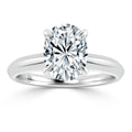 Jessica - Oval Cut Platinum Engagement Ring