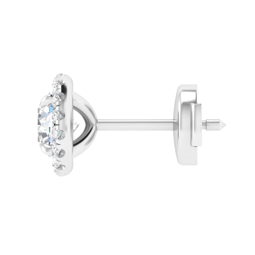 Savannah - .18ct Round Cut Diamond Earrings 18ct White Gold