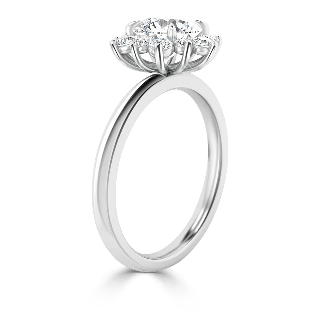 Nicola - Round Cut 18ct White Gold Engagement Ring