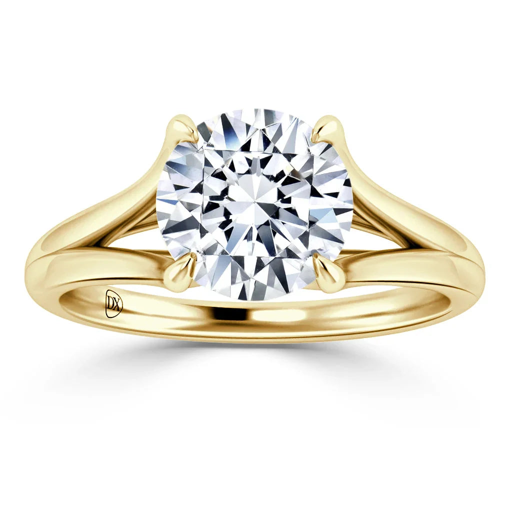 Camilla - Round Cut 18ct Yellow Gold Engagement Ring