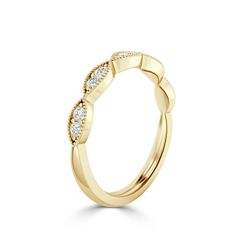 Rita - 18ct Yellow Gold Natural Diamond Wedding Ring