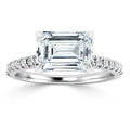 Penelope - Emerald Cut Platinum Engagement Ring