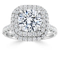 Stephanie - Round Cut 18ct White Gold Engagement Ring