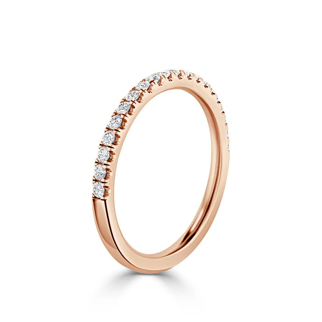 Colette - 18ct Rose Gold Natural Diamond Wedding Ring