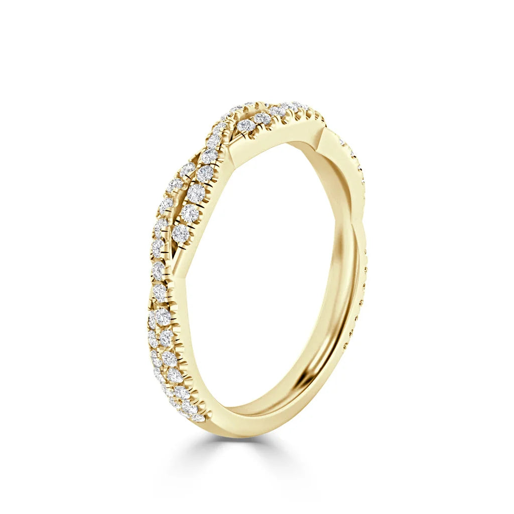 Pia - 18ct Yellow Gold Natural Diamond Wedding Ring
