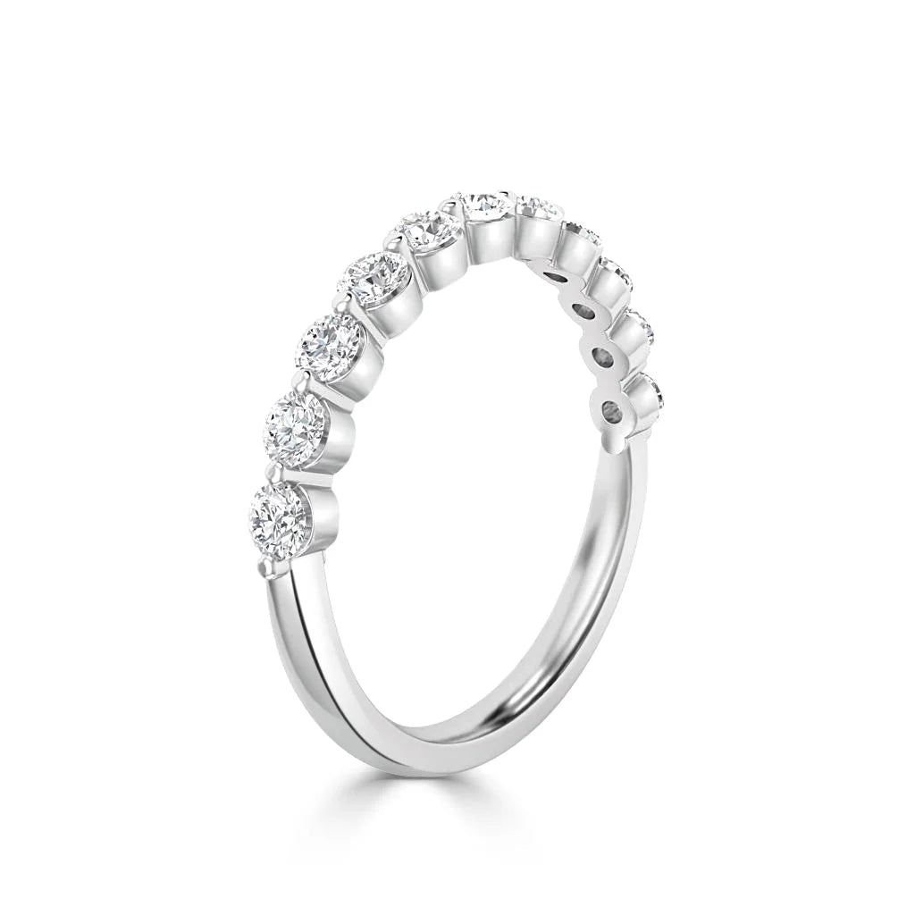 Margot - 18ct White Gold Natural Diamond Wedding Ring