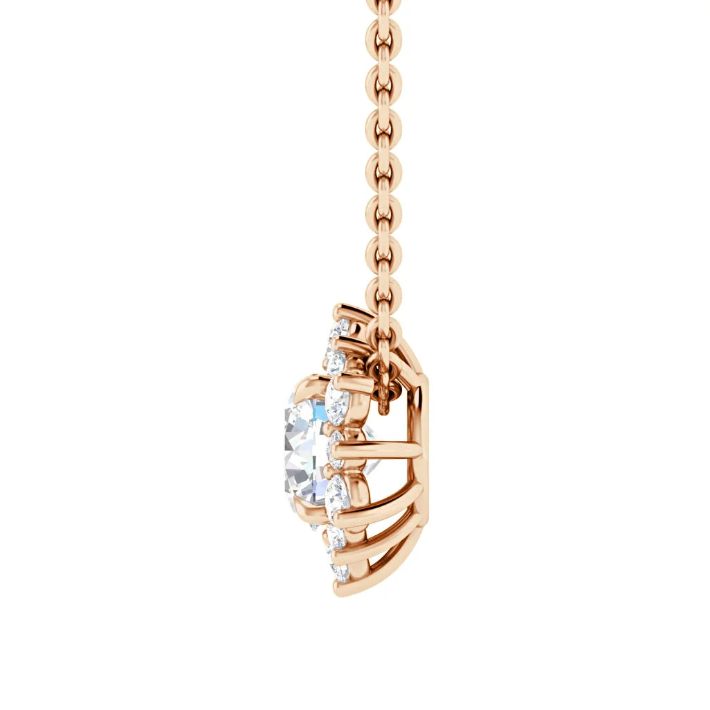 Nicola - .15ct Diamond Necklace 18ct Rose Gold