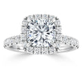 Olivia Molly - Cushion Cut Platinum Engagement Ring