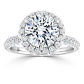 Claudia - Round Cut Platinum Engagement Ring