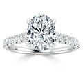Jemma - Oval Cut 18ct White Gold Engagement Ring