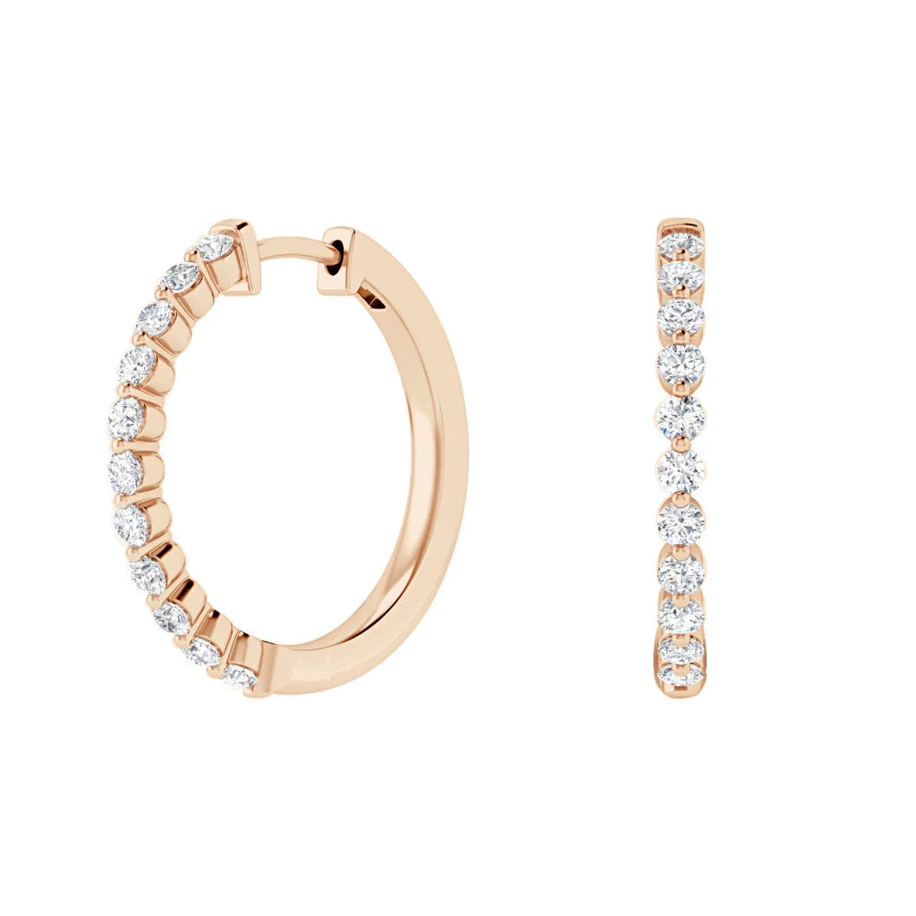 Piper - .48ct Natural Diamond Earrings 18ct Rose Gold