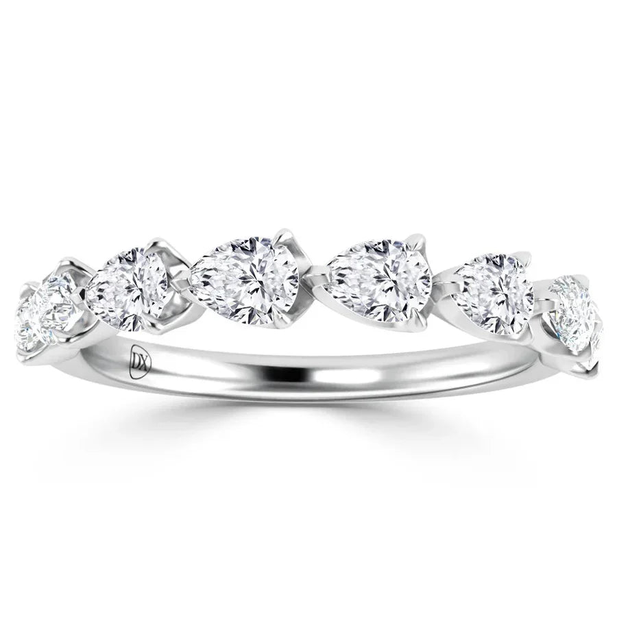 Aaliyah - 18ct White Gold Natural Diamond Wedding Ring