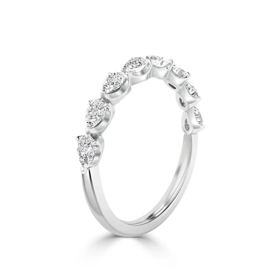 Aaliyah - 18ct White Gold Natural Diamond Wedding Ring