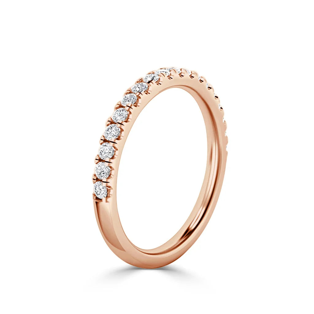 Maddison - 18ct Rose Gold Natural Diamond Wedding Ring
