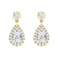 Arianna - .25ct Pear Cut Diamond Earrings 18ct Yellow Gold