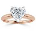Lucy - Heart Cut 18ct Rose Gold Engagement Ring
