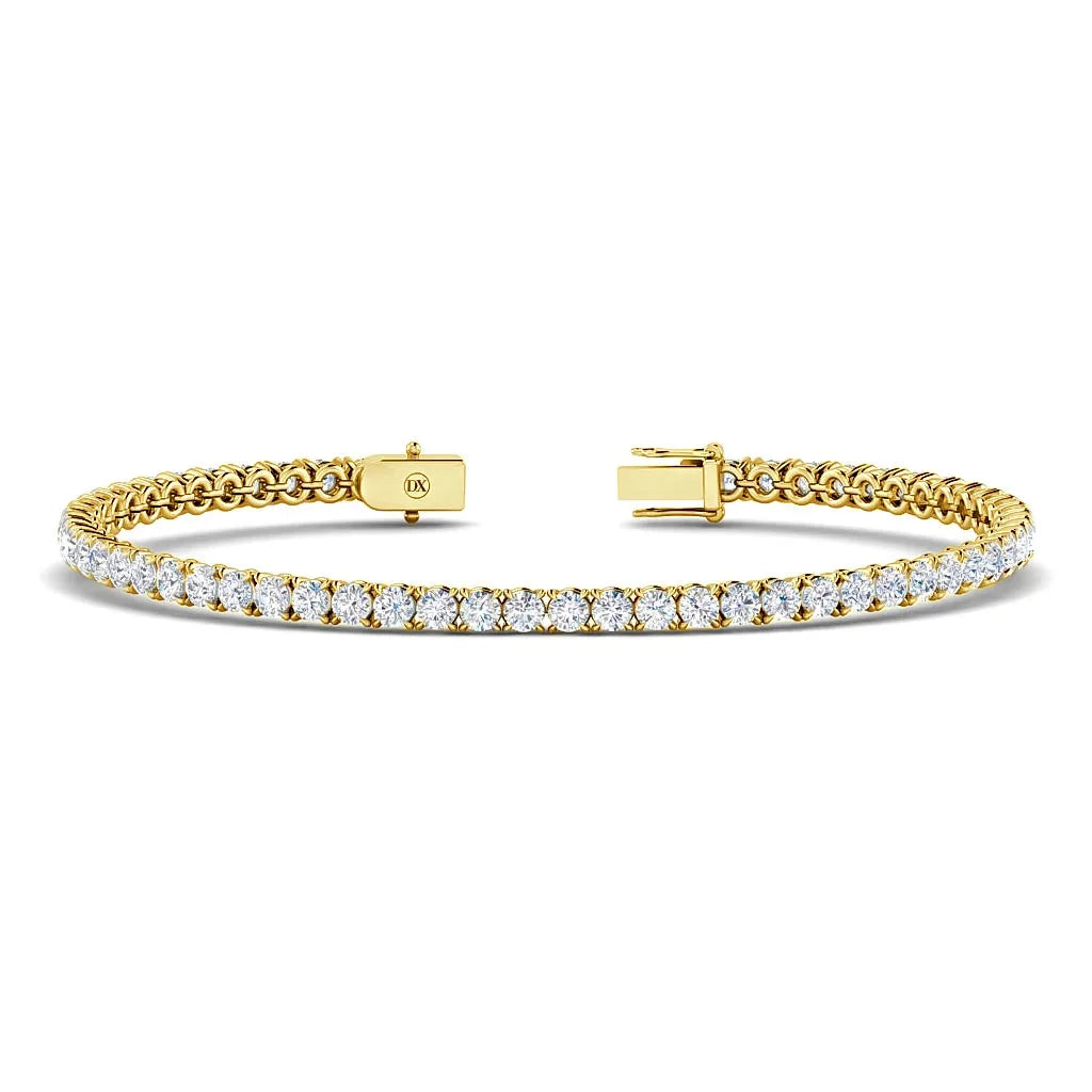 Monica - 5ct Natural Diamond Tennis Bracelet 18ct Yellow Gold