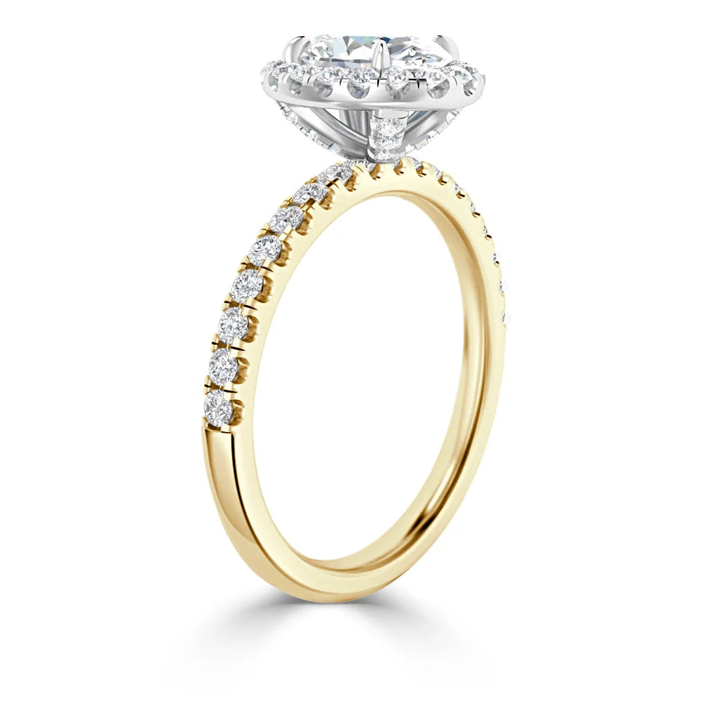 Olivia Molly - Oval Cut 18ct Yellow Gold Engagement Ring