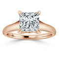 Sara - Princess Cut 18ct Rose Gold Engagement Ring