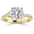 Prue - Round Cut 18ct Yellow Gold Engagement Ring