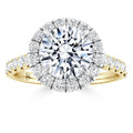 Jasmine - Round Cut 18ct Yellow Gold Engagement Ring